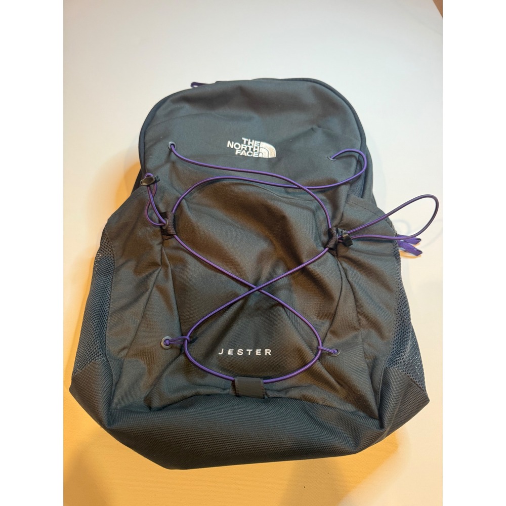 The North Face Jester Backpack Gray Purple FlexVent Daypack NF0A3VXG